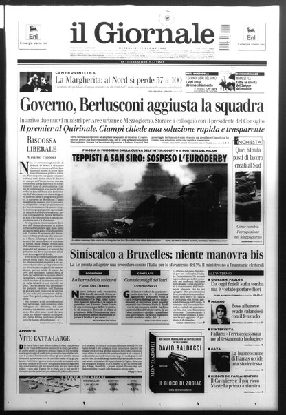 Il giornale : quotidiano del mattino